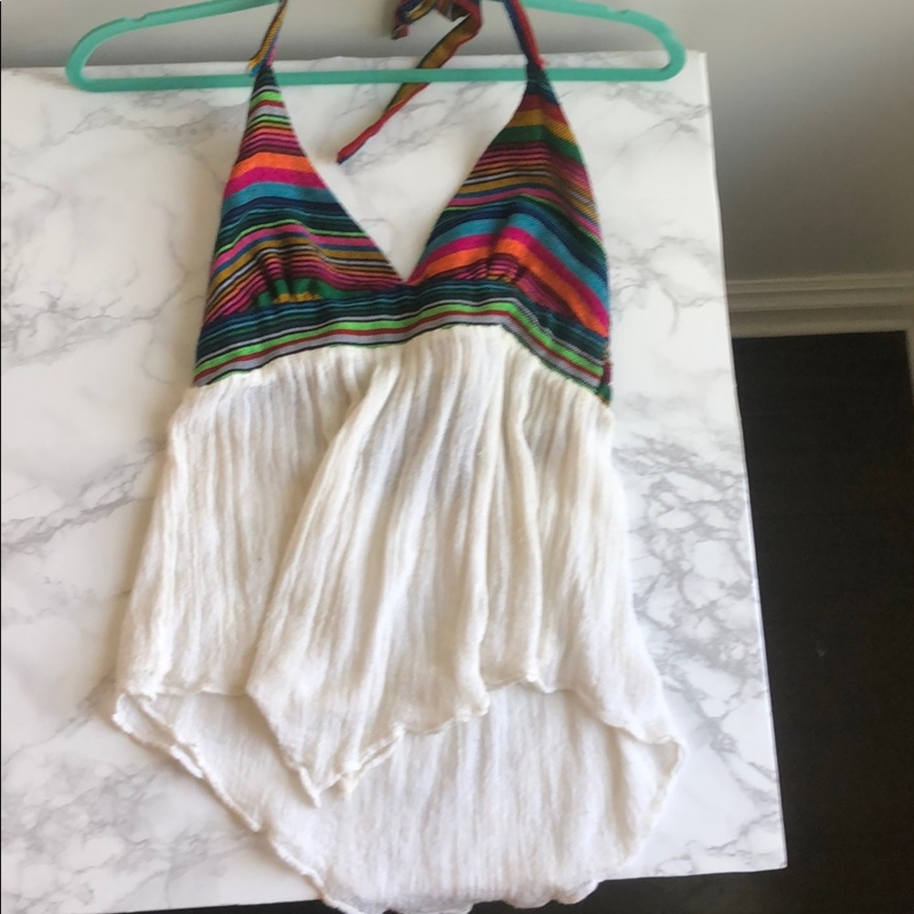 Jen’s Pirate Booty multicolored halter top